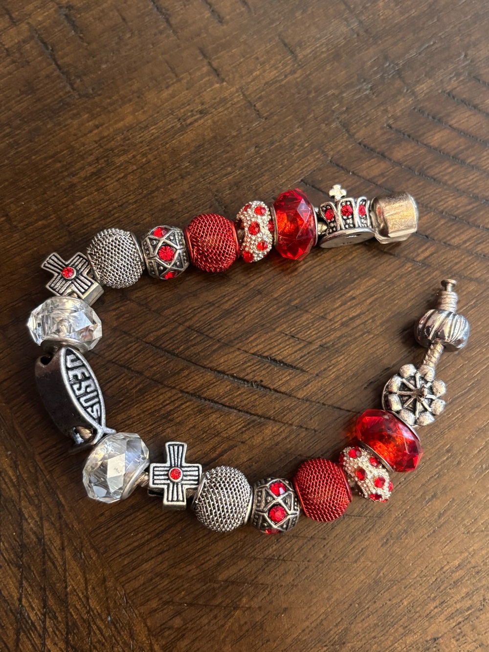 Jesus charm bracelet